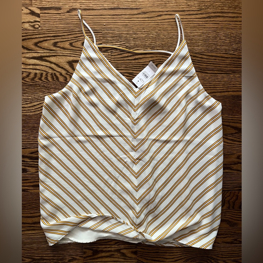 LOFT Striped V-Neck Women's Top